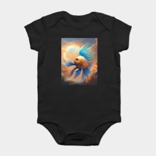 magnificent goldfish Baby Bodysuit